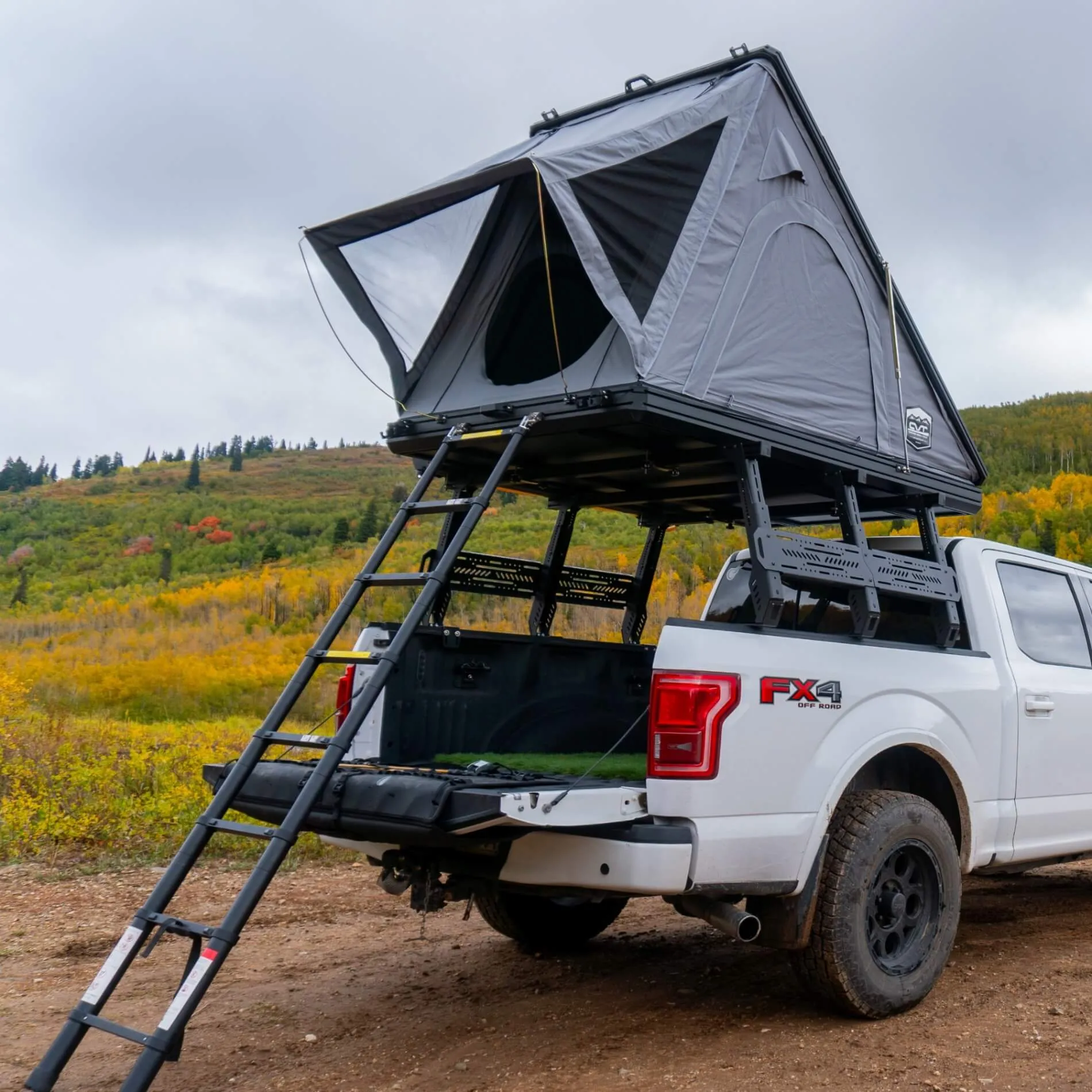 Mt. Hood Aluminum Hardshell Rooftop Tent: Double-Channel