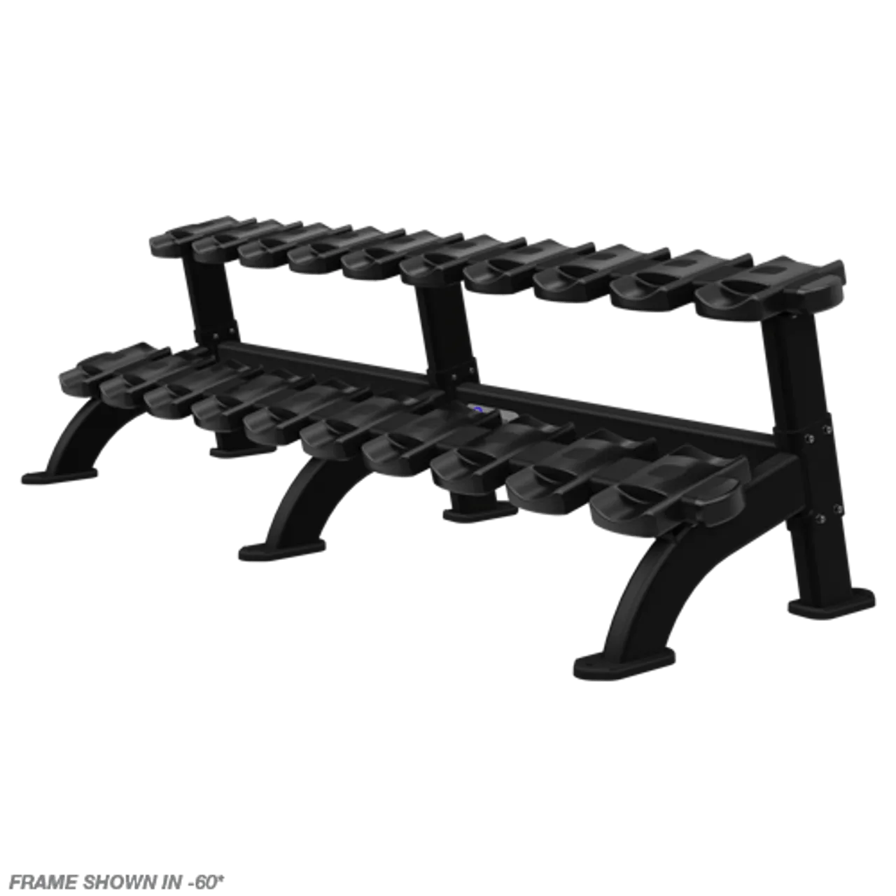 NAUTILUS NP, RACK, DUMBBELL, DOUBLE, 60BLK (10 Pair)