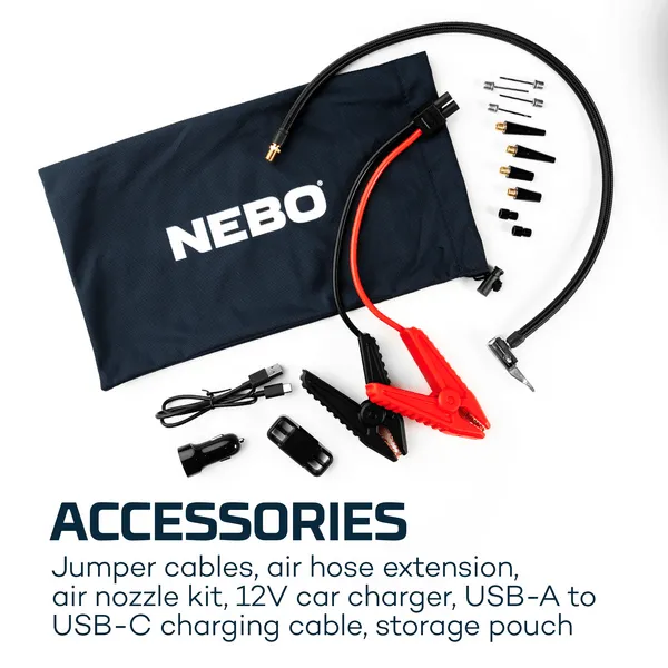 Nebo Assist Air Jump Starter 1500 Amp