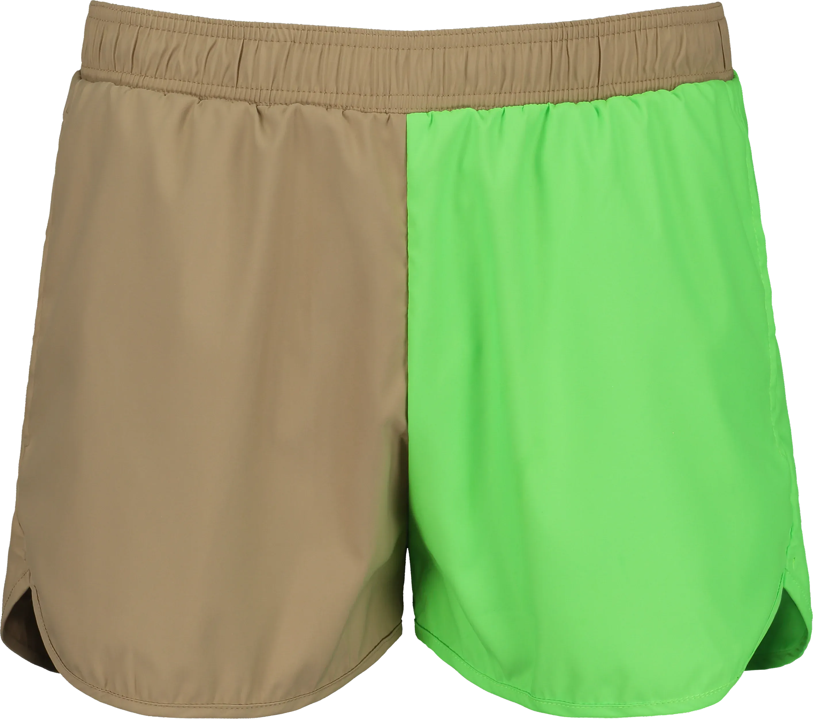 NUDD SHORTS - GREEN/ BEIGE