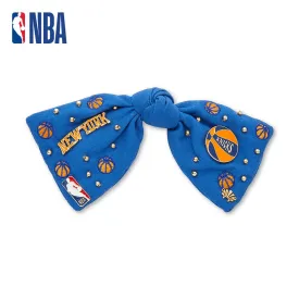 NY KNICKS LELE SADOUGHI / NBA NAVY BOW BARRETTE