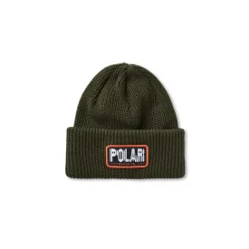 Polar Earthquake Merino Beanie Army Green