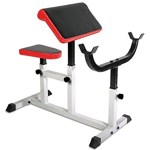 Preacher Curl Bench Red/Black XQCB -02