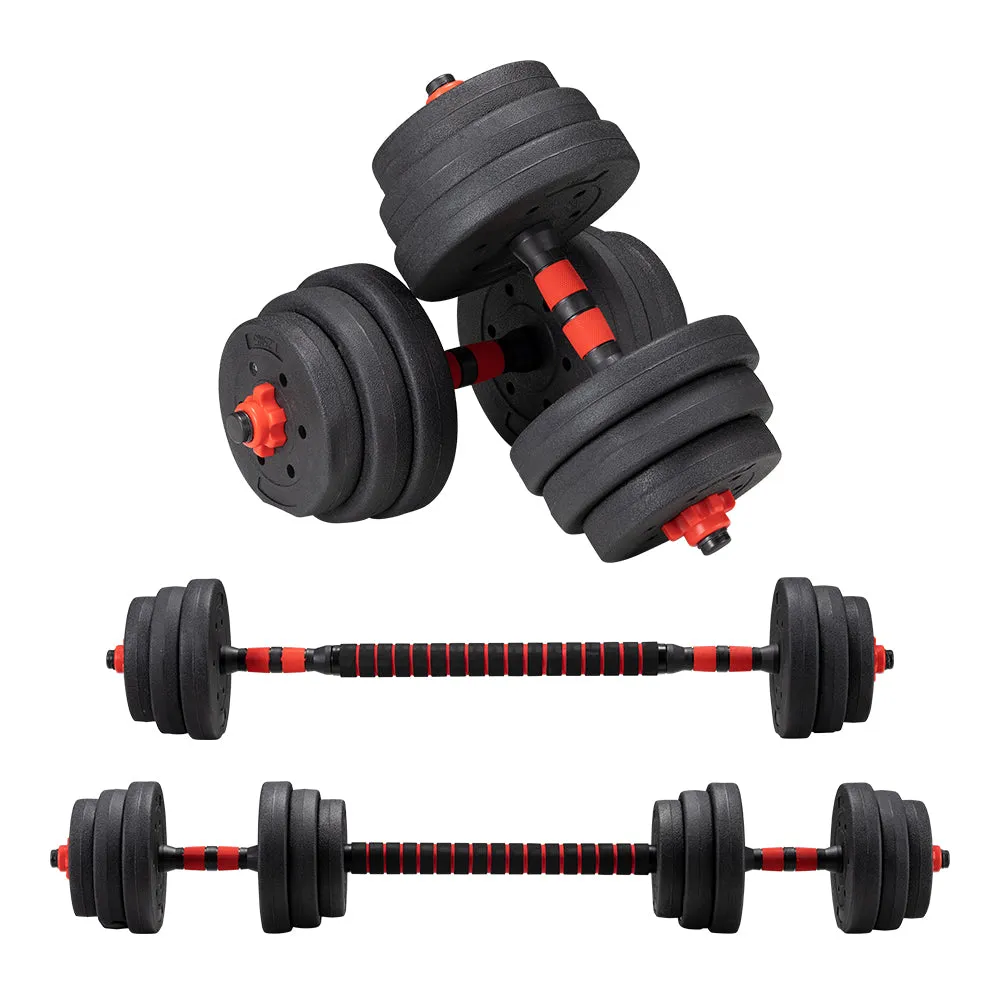 ProPulse Adjustable Dumbbell Barbell Set Home Weights Exercise  15/20/25/40KG