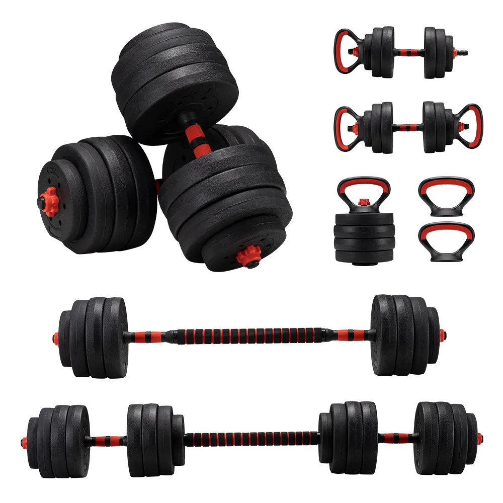 ProPulse Adjustable Dumbbell Barbell Set Home Weights Exercise  15/20/25/40KG