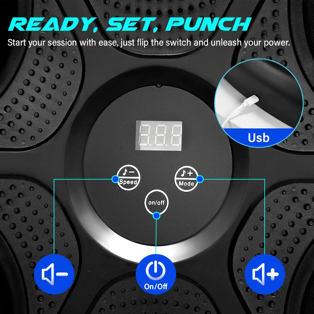 ProPulse Smart Punching Boxing Electronic Music Machine 9 Speeds with Box Gloves