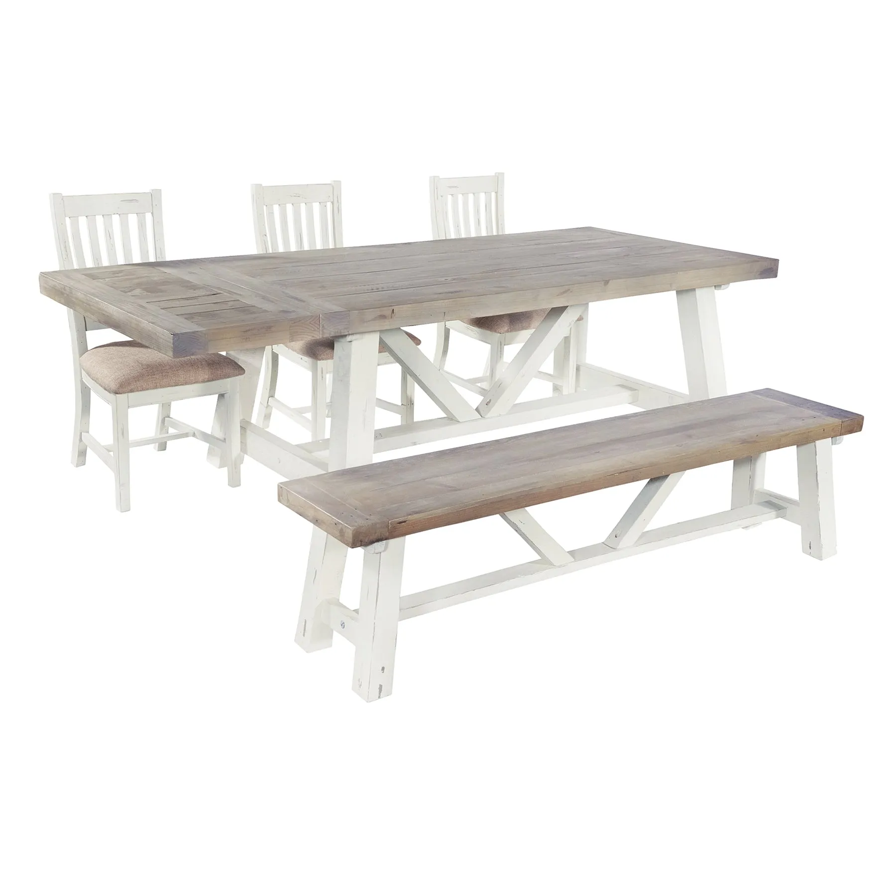 Rowico Purbeck Tahoe Long Dining Bench - Reclaimed Wood