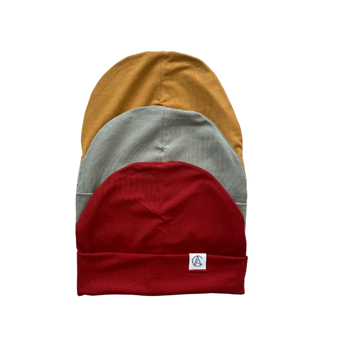 Satin Lined Jersey Beanie Trio (GTA)