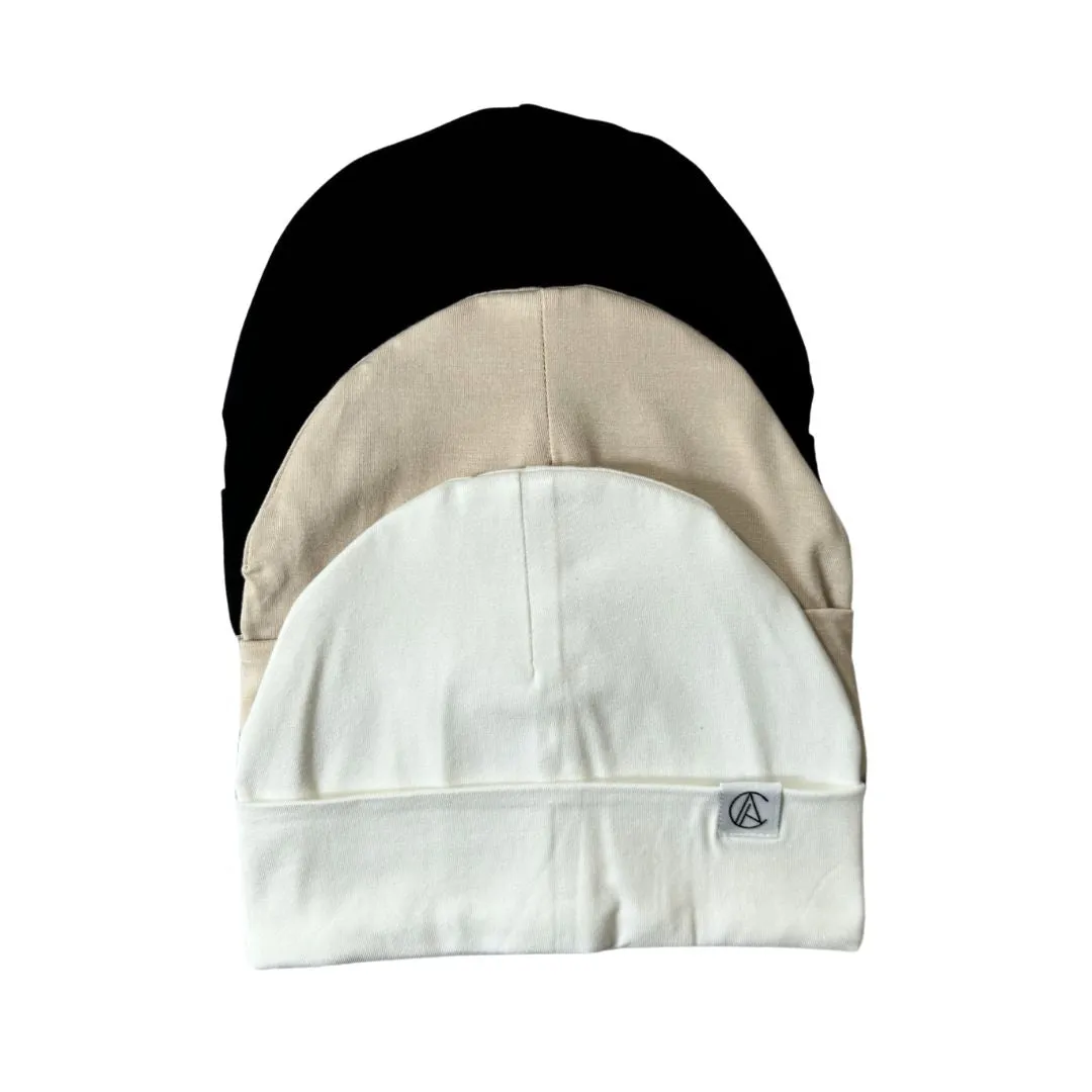 Satin Lined Jersey Beanie Trio (WBB)