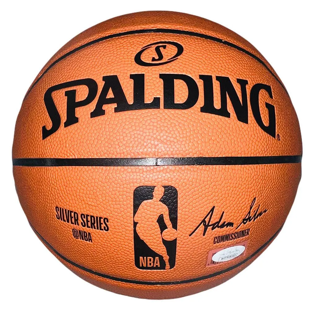 Shaquille O'Neal Signed HOF '16 in Silver Ink Spalding NBA Silver Series Basketball (JSA)