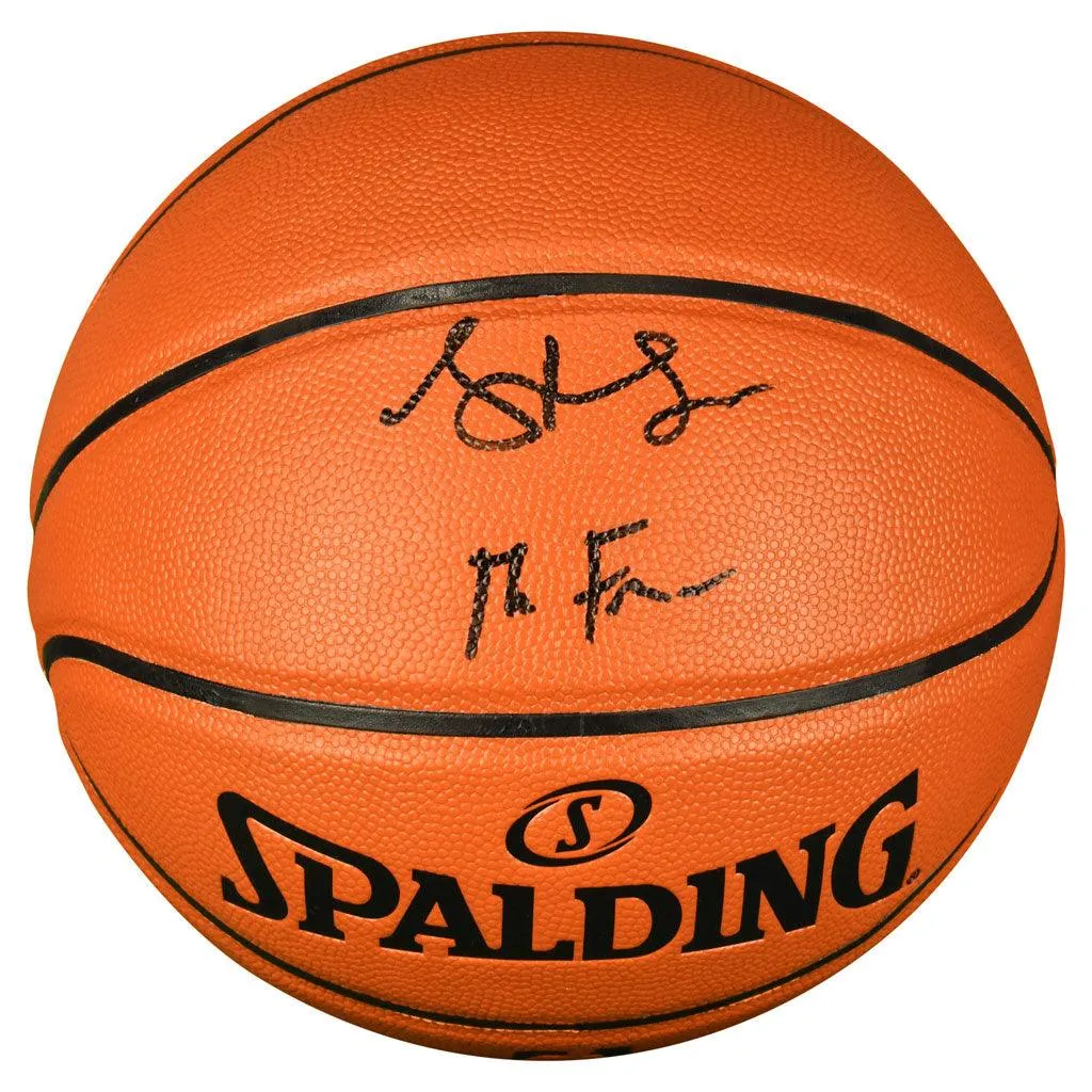 Steve Francis Signed The Franchise Inscription Spalding NBA Indoor/Outdoor Basketball (JSA)