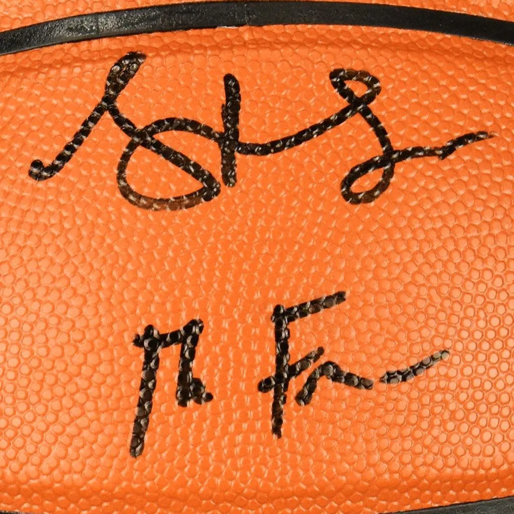 Steve Francis Signed The Franchise Inscription Spalding NBA Indoor/Outdoor Basketball (JSA)