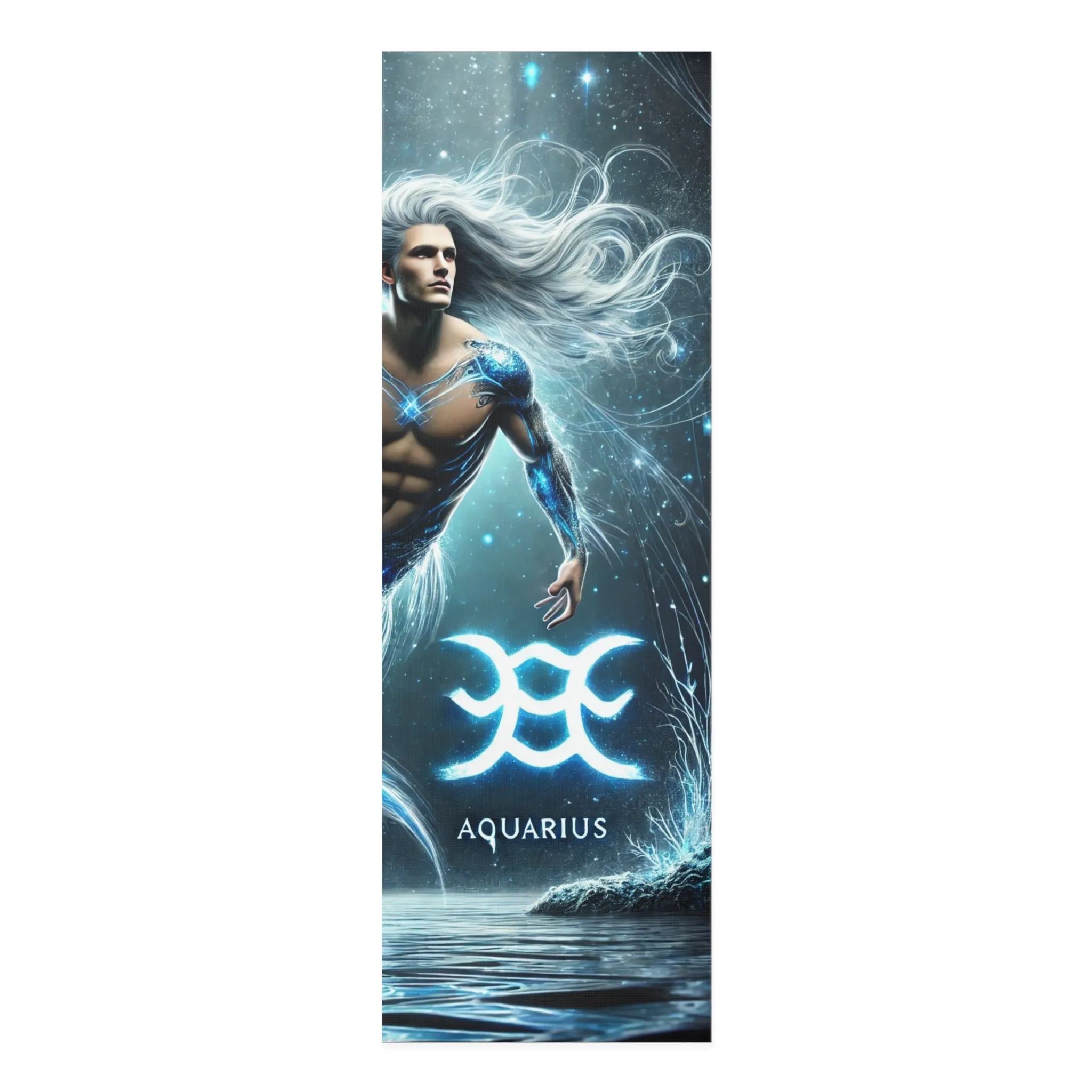 The Visionary of the Waves: Aquarius Merman Yoga Mat