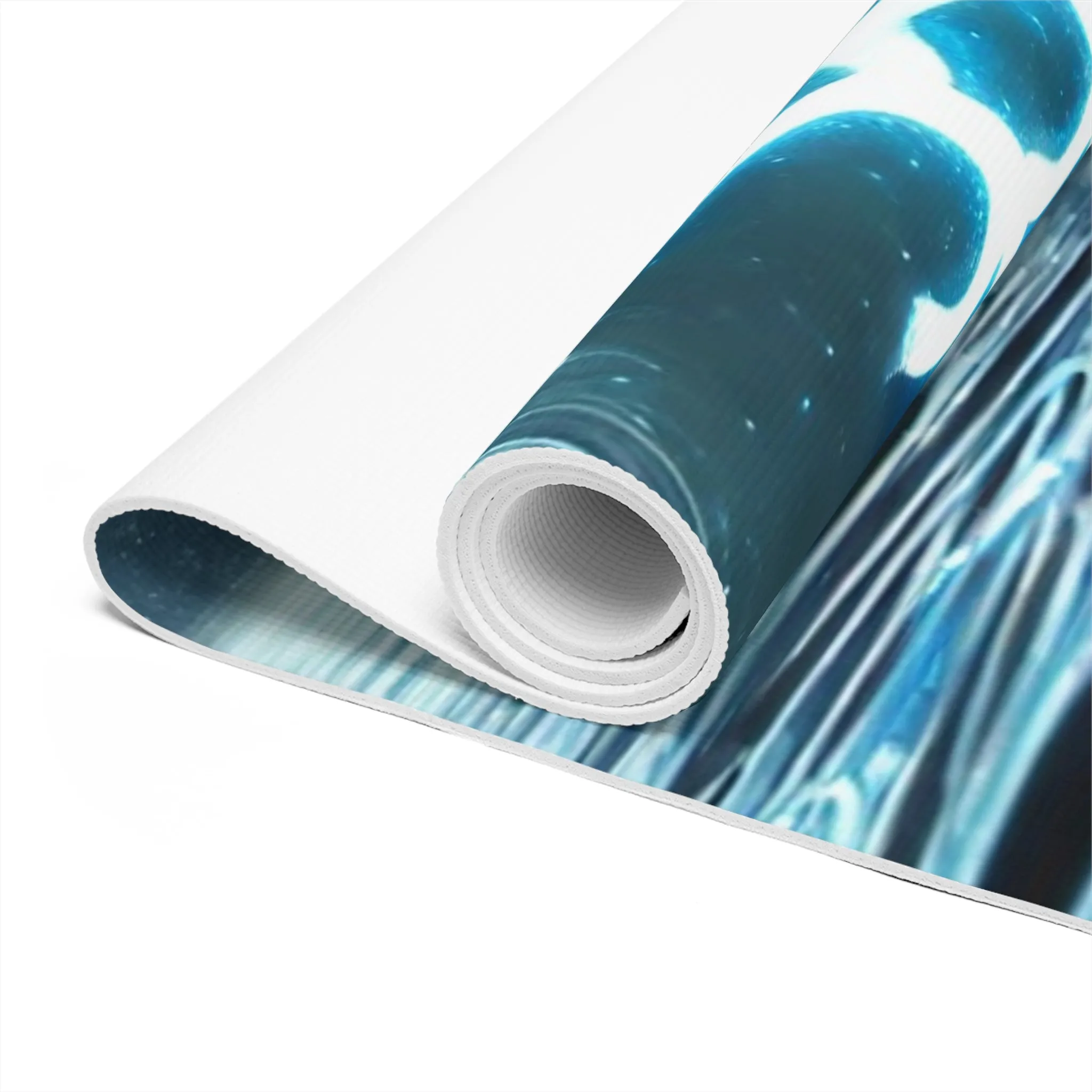 The Visionary of the Waves: Aquarius Merman Yoga Mat