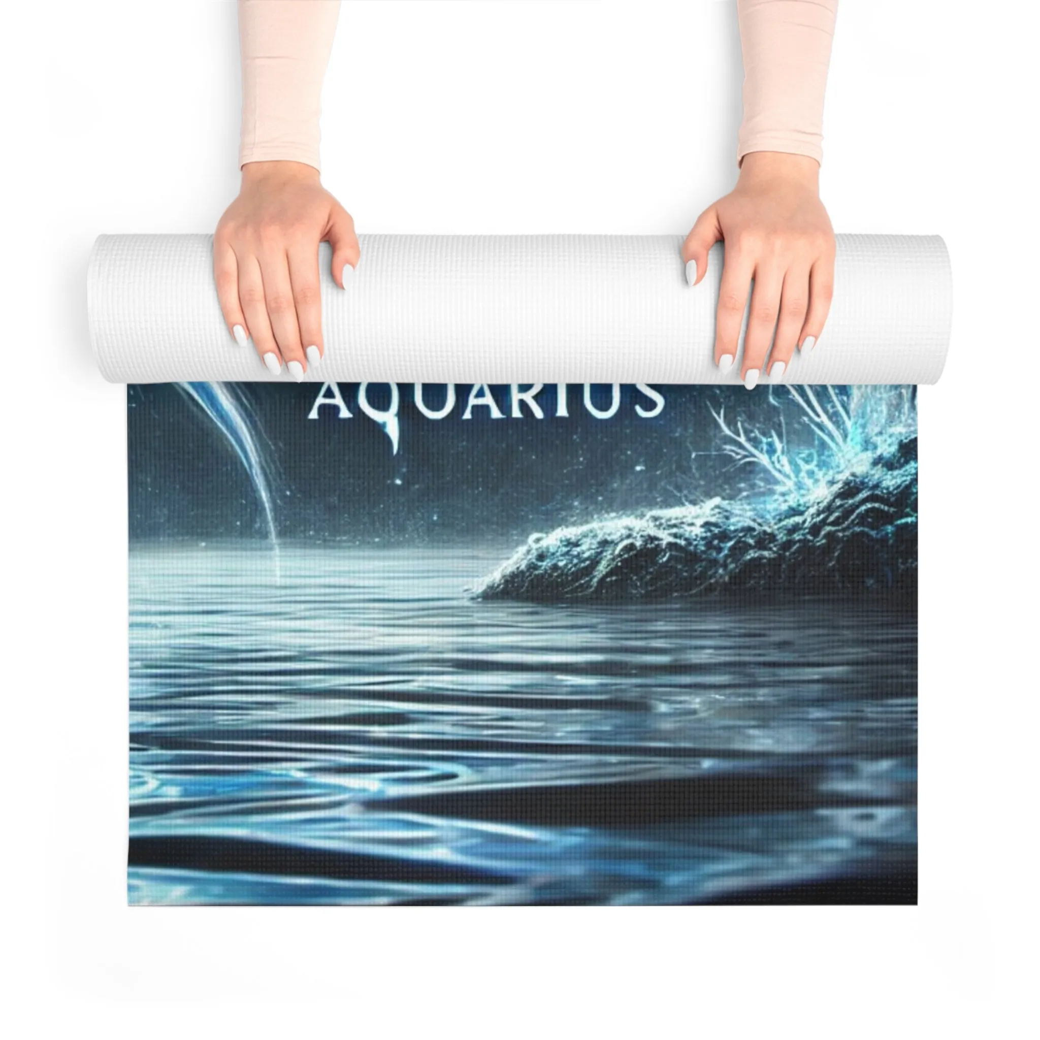 The Visionary of the Waves: Aquarius Merman Yoga Mat