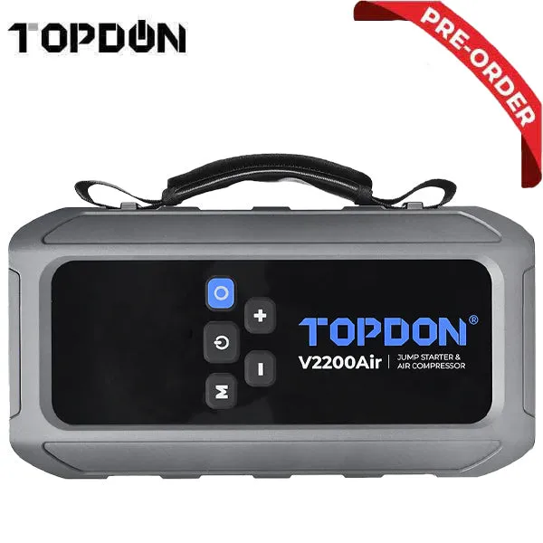 TOPDON - V2200AIR - 2-in-1 2200 Peak Amp Jump Starter & Tire Inflator