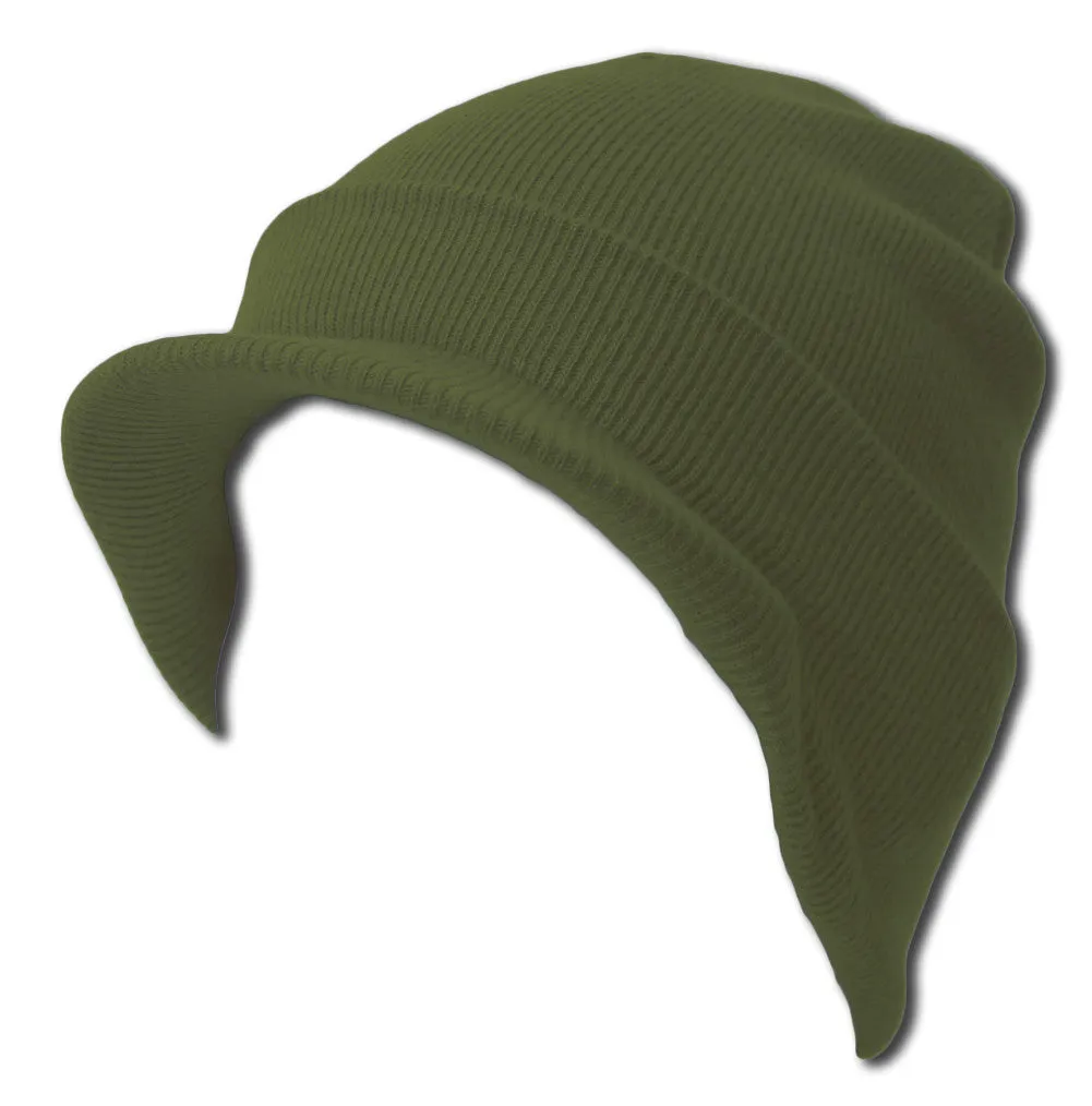 TopHeadwear Cuff Beanie Cap with Visor