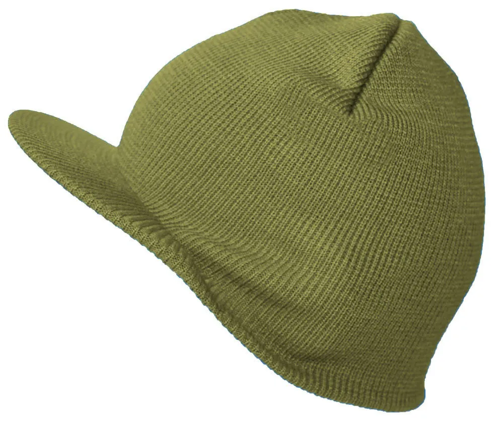 TopHeadwear Cuffless Beanie Cap with Visor