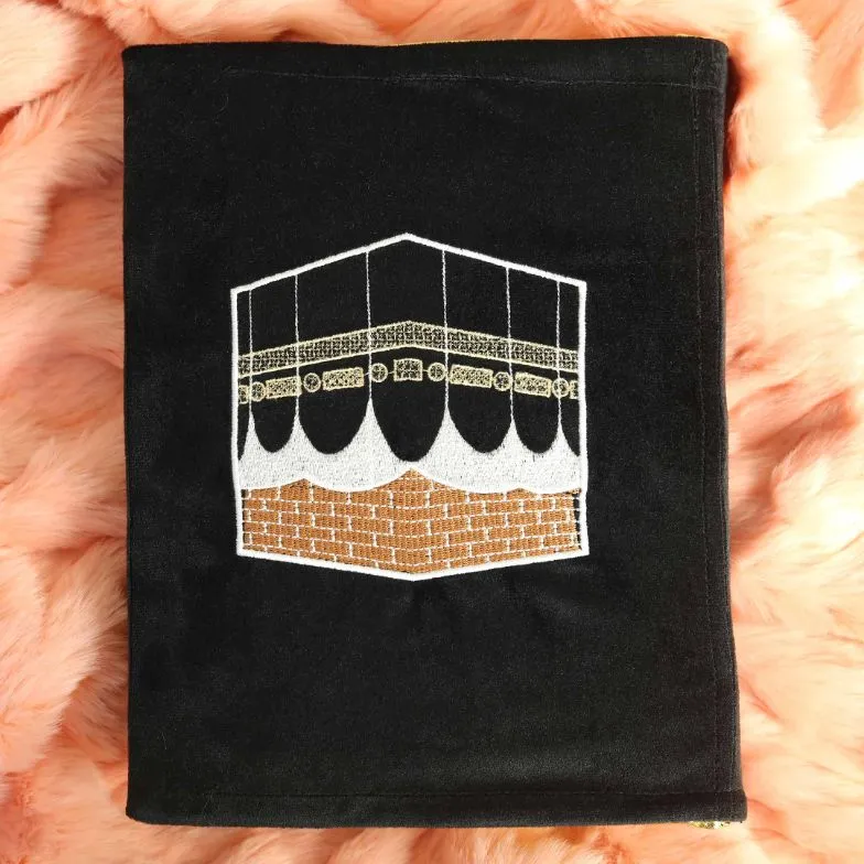 Velvet Quran Cover (Embroidered Kaaba)