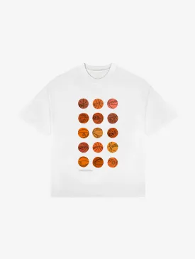 WHITE T-SHIRT "BASKETBALLS"