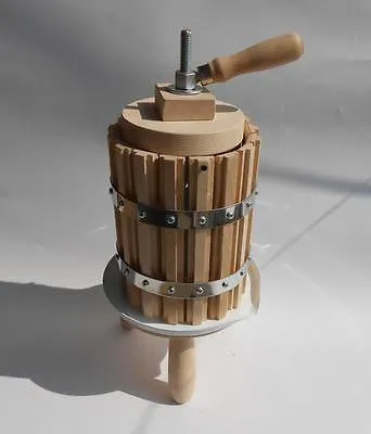 Wooden Wine Press Grape Crusher Fruit Juice Press 7 Liters 1.8 Gallons